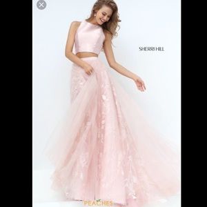 Pink Sherri Hill two piece dress